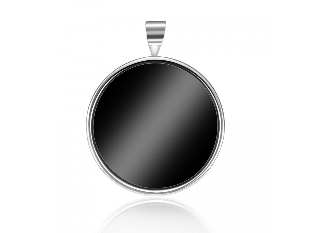 6014 Stříbrný přívěsek BLACK ONYX